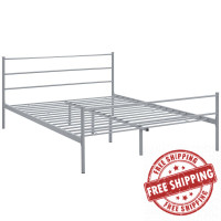 Modway MOD-5553-GRY-SET Alina Queen Platform Bed Frame