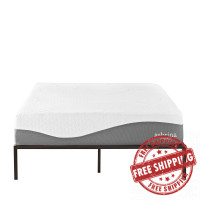 Modway MOD-5743-WHI Sabrina 12" Queen Memory Foam Mattress in White