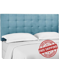 Modway MOD-5847-SEA Paisley Tufted Twin Upholstered Performance Velvet Headboard