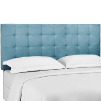 Modway MOD-5853-SEA Paisley Tufted Full / Queen Upholstered Performance Velvet Headboard