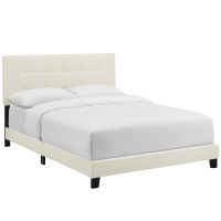Modway MOD-5859-IVO Amira Full Performance Velvet Bed