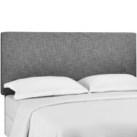 Modway MOD-5880-LGR Taylor Full / Queen Upholstered Linen Fabric Headboard