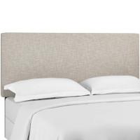Modway MOD-5883-BEI Taylor King and California King Upholstered Linen Fabric Headboard