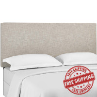 Modway MOD-5883-BEI Taylor King and California King Upholstered Linen Fabric Headboard