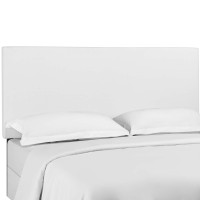 Modway MOD-5883-WHI Taylor King and California King Upholstered Linen Fabric Headboard