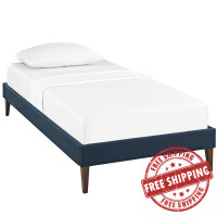 Modway MOD-5895-AZU Tessie Twin Fabric Bed Frame with Squared Tapered Legs