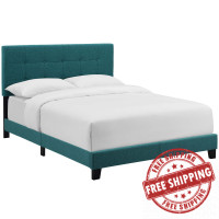 Modway MOD-6002-TEA Amira King Upholstered Fabric Bed