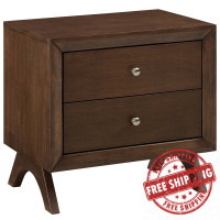Modway MOD-6057-WAL Providence Nightstand or End Table