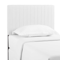 Modway MOD-6094-WHI Keira Twin Faux Leather Headboard