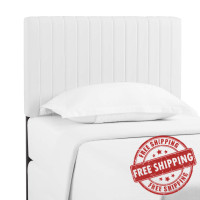 Modway MOD-6094-WHI Keira Twin Faux Leather Headboard