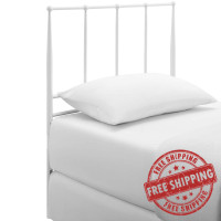 Modway MOD-6103-WHI Kiana Twin Metal Stainless Steel Headboard