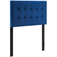 Modway MOD-6114-NAV Emily Twin Biscuit Tufted Performance Velvet Headboard