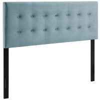 Modway MOD-6116-LBU Emily Queen Biscuit Tufted Performance Velvet Headboard