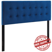 Modway MOD-6116-NAV Emily Queen Biscuit Tufted Performance Velvet Headboard