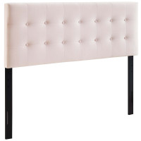 Modway MOD-6116-PNK Emily Queen Biscuit Tufted Performance Velvet Headboard