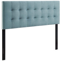 Modway MOD-6119-LBU Lily Biscuit Tufted Full Performance Velvet Headboard