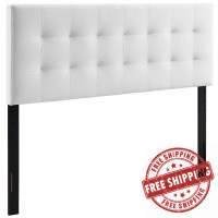 Modway MOD-6119-WHI Lily Biscuit Tufted Full Performance Velvet Headboard