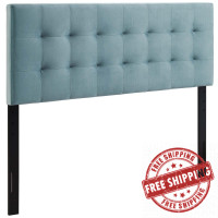 Modway MOD-6121-LBU Lily King Biscuit Tufted Performance Velvet Headboard