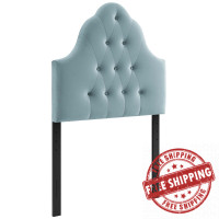 Modway MOD-6122-LBU Sovereign Twin Diamond Tufted Performance Velvet Headboard