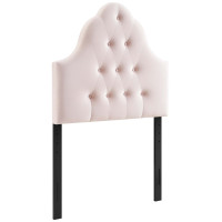 Modway MOD-6122-PNK Sovereign Twin Diamond Tufted Performance Velvet Headboard