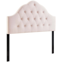 Modway MOD-6123-PNK Sovereign Full Diamond Tufted Performance Velvet Headboard