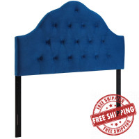 Modway MOD-6125-NAV Sovereign King Diamond Tufted Performance Velvet Headboard