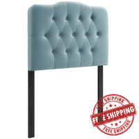 Modway MOD-6126-LBU Annabel Twin Diamond Tufted Performance Velvet Headboard