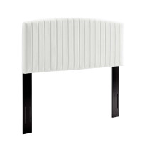 Modway MOD-6140-WHI White Rebecca Performance Velvet Twin Headboard