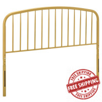 Modway MOD-6148-GLD Gold Nova Twin Metal Headboard