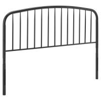 Modway MOD-6150-BLK Black Nova Queen Metal Headboard