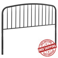 Modway MOD-6150-BLK Black Nova Queen Metal Headboard