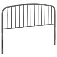 Modway MOD-6150-GRY Gray Nova Queen Metal Headboard