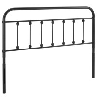 Modway MOD-6152-BLK Black Sage Twin Metal Headboard