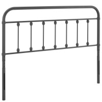 Modway MOD-6153-GRY Gray Sage Full Metal Headboard