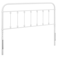 Modway MOD-6155-WHI White Sage King Metal Headboard