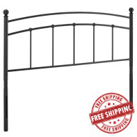Modway MOD-6156-BLK Black Abigail Twin Metal Headboard
