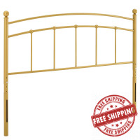 Modway MOD-6156-GLD Gold Abigail Twin Metal Headboard