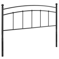 Modway MOD-6159-BLK Black Abigail King Metal Headboard