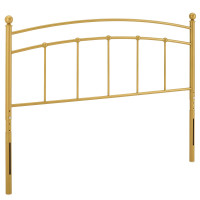 Modway MOD-6159-GLD Gold Abigail King Metal Headboard