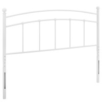 Modway MOD-6159-WHI White Abigail King Metal Headboard