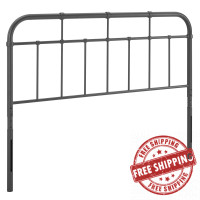 Modway MOD-6160-GRY Gray Alessia Twin Metal Headboard