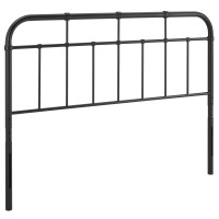 Modway MOD-6161-BLK Black Alessia Full Metal Headboard