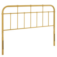 Modway MOD-6161-GLD Gold Alessia Full Metal Headboard
