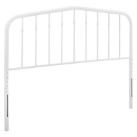 Modway MOD-6165-WHI White Lennon Full Metal Headboard