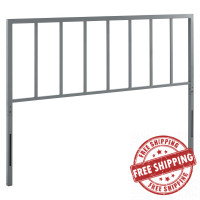 Modway MOD-6171-GRY Gray Tatum King Metal Headboard