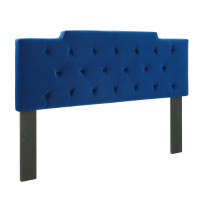 Modway MOD-6184-NAV Navy Juliet Tufted Twin Performance Velvet Headboard