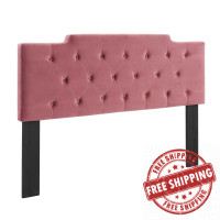 Modway MOD-6186-DUS Dusty Rose Juliet Tufted King/California King Performance Velvet Headboard
