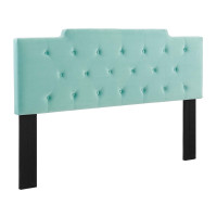 Modway MOD-6186-MIN Mint Juliet Tufted King/California King Performance Velvet Headboard