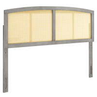 Modway MOD-6203-GRY Gray Halcyon Cane Full Headboard