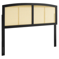 Modway MOD-6205-BLK Black Halcyon Cane King Headboard
